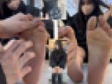 清楚系美女24.5cm激弱足裏くすぐり！5分55秒