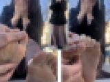 清楚系美女23.5cm激弱足裏くすぐり足ツボ！4分39秒