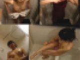 旦那の実家に帰省してきた美人妻さん 真っ白な透け透けパンティー 尻毛を手入れする恥ずかしい姿までバッチリ盗撮