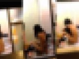ガチ！美女が脱衣所で服を脱ぐ。細いお尻がキュート過ぎて萌えます