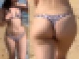 高画質 海水浴場のとんでもないＴバック７