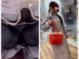 【逆さ撮り4人収録】ショップで買い物中の女性はパンツ撮影し放題！人気のないところでスマホをぶっこむ！