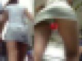 【FHD高画質】ミニスカのよじれた肉尻とパンツ