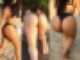 高画質セット 海水浴場のデカ尻・肉尻ビキニ5と6