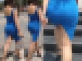 【FHD高画質】タイトミニのデカ尻 巨乳さん