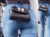 美人のスキニーデニムがエロ過ぎます