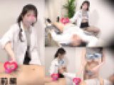色白女医師が美巨乳を見せながら濃厚な手コキ。ナイスバディな【ナース手コキ】前編