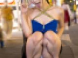 セフレ１０人キープ中の大人美人な巨乳デカ尻ガルバ店員を口説いてＳＥＸゲット！セルフ手マン見せつけながらチンポ足コキ潮吹きぶっかけ