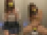 デパートのトイレでこっそりオナニーしちゃうJ〇154
