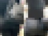 至高の黒スキニー じっくり見たい大きなお尻【街中風景133】