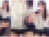 電車内パンチラ動画◇透けブラ服女学のエロい対面パンチラ動画