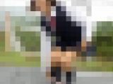 ◆素人投稿動画 ハイビジョン(HD)「外っていつやってもめちゃ緊張しますね」黒髪ショートの女子大生さん 【Part.01：道路を